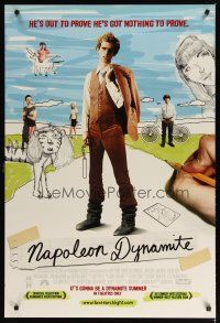 2m523 NAPOLEON DYNAMITE advance DS 1sh '04 Jared Hess, Jon Heder's got nothing to prove!