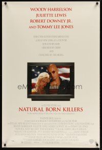 2m525 NATURAL BORN KILLERS 1sh '94 Oliver Stone, Woody Harrelson & Juliette Lewis on TV!