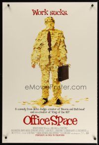 2m544 OFFICE SPACE style A advance DS 1sh '99 Mike Judge directed, Stephen Root covered in post-its