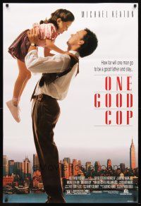 2m548 ONE GOOD COP 1sh '91 Michael Keaton, Rene Russo, Anthony LaPaglia, Rachel Ticotin!