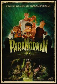 2m561 PARANORMAN advance DS 1sh '12 it's all fun and games until someone raises the dead!