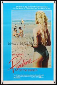 2m567 PAULINE AT THE BEACH 1sh '83 Pauline a la Plage, Eric Rohmer, Amanda Langlet, sexy girl!