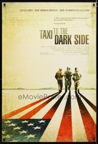 2m739 TAXI TO THE DARK SIDE DS 1sh '07 soldiers & prisoner w/ shadows in the shape of the U.S. flag!