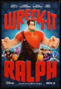 2m833 WRECK-IT RALPH DS advance 1sh '12 cool Disney animated video game movie, great image!