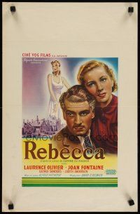 2p300 REBECCA Belgian R40s Alfred Hitchcock, art of Laurence Olivier & Joan Fontaine!