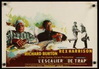 2p307 STAIRCASE Belgian '69 Stanley Donen directed, Jamin art of Rex Harrison & Richard Burton!