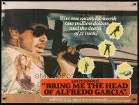 2p463 BRING ME THE HEAD OF ALFREDO GARCIA British quad '74 completely different image w/sexy babe!