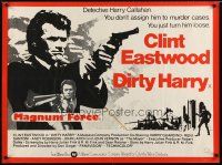 2p474 DIRTY HARRY British quad R70s different art of Clint Eastwood with gun & head in motion!