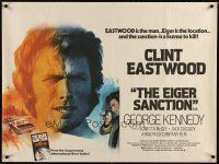 2p476 EIGER SANCTION British quad '75 Clint Eastwood's job was to find him & kill him, Mascii art!