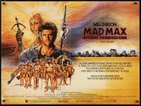 2p504 MAD MAX BEYOND THUNDERDOME British quad '85 art of Mel Gibson & Tina Turner by Amsel!