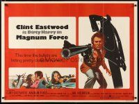 2p505 MAGNUM FORCE British quad '73 Clint Eastwood is Dirty Harry pointing his huge gun!