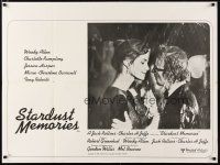 2p534 STARDUST MEMORIES British quad '80 directed by Woody Allen, pretty Charlotte Rampling!