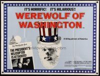 2p544 WEREWOLF OF WASHINGTON British quad '73 Dean Stockwell, wacky wolfman image!