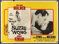 2p545 WORLD OF SUZIE WONG British quad '60 William Holden was 1st man that Nancy Kwan ever loved!