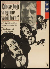 2p789 WHO'S AFRAID OF VIRGINIA WOOLF Czech 23x33 '67 Elizabeth Taylor, Richard Burton, Nichols!