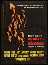 2p688 JUDGMENT AT NUREMBERG Danish '61 Spencer Tracy, Garland, Burt Lancaster, Marlene Dietrich