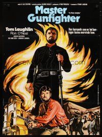 2p695 MASTER GUNFIGHTER Danish '76 Tom Laughlin, Ron O'Neal, sword-fighting cowboy western!