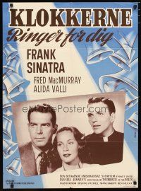 2p701 MIRACLE OF THE BELLS Danish '57 Frank Sinatra, pretty Alida Valli & Fred MacMurray!