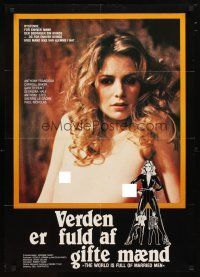 2p742 WORLD IS FULL OF MARRIED MEN Danish '79 sexy topless Sherrie Lee Cronn in her only role!