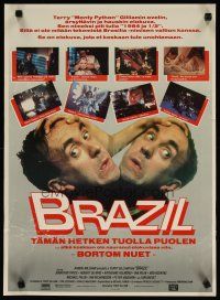 2p249 BRAZIL Finnish '85 Terry Gilliam, wacky duel images of Jonathan Pryce!