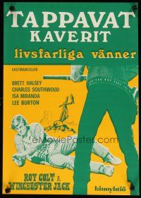 2p267 ROY COLT & WINCHESTER JACK Finnish '70 cool spaghetti western art!