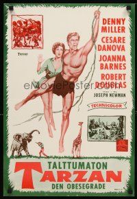 2p271 TARZAN THE APE MAN Finnish R70s Edgar Rice Burroughs, Denny Miller & sexy Joanna Barnes!