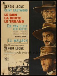 2p417 GOOD, THE BAD & THE UGLY French 23x32 '68 Eastwood, Van Cleef, Wallach, Leone classic!