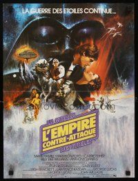 2p382 EMPIRE STRIKES BACK French 15x21 '80 cool GWTW style artwork by Roger Kastel!