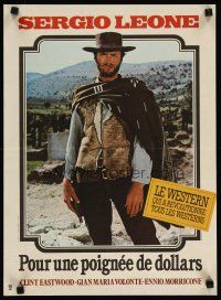 2p383 FISTFUL OF DOLLARS French 15x21 R70s Sergio Leone,Clint Eastwood is perhaps most dangerous man