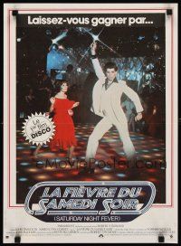2p399 SATURDAY NIGHT FEVER French 15x21 '77 best image of disco dancer John Travolta & Gorney!