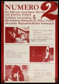 2p191 NUMBER TWO German '75 Jean-Luc Godard's Numero Deux, Sandrine Battistella!