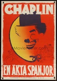 2p057 BURLESQUE ON CARMEN Swedish R37 Edna Purviance, cool Bjorne art of Charlie Chaplin!