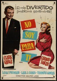 2p138 BUT NOT FOR ME Spanish '60 Clark Gable, Carroll Baker, Lilli Palmer, it's a scream!