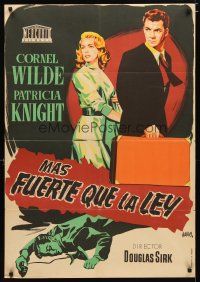 2p164 SHOCKPROOF Spanish '49 directed by Douglas Sirk, written by Sam Fuller, Cornel Wilde, Knight