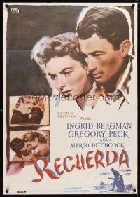 2p165 SPELLBOUND Spanish R82 Alfred Hitchcock, Ingrid Bergman, Gregory Peck