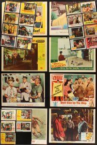 2s027 LOT OF 156 TRIMMED LOBBY CARDS '49 - '67 great images from 30 different titles!