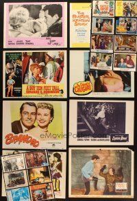2s028 LOT OF 119 TRIMMED LOBBY CARDS '45 - '68 great images from horror, comedy, western & more!