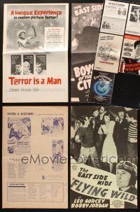 2s085 LOT OF 9 UNCUT PRESSBOOKS '40s-80s East Side Kids in Boys of the City & Flying Wild + more!