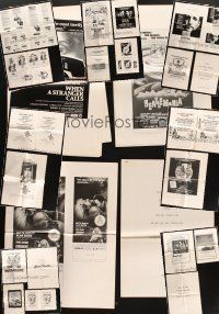 2s106 LOT OF 24 UNCUT AD SLICKS '70s-80s advertising from a variety of different movies!