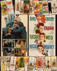 2s181 LOT OF 25 MOSTLY UNFOLDED INSERTS '60s-80s great images from a variety of movies!