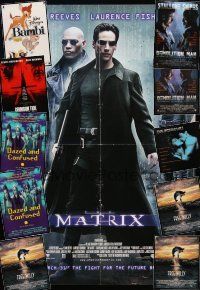2s198 LOT OF 11 FORMERLY FOLDED & UNFOLDED SPECIAL & COMMERCIAL POSTERS '80s-90s Matrix & more!