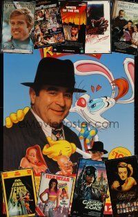 2s203 LOT OF 21 UNFOLDED VIDEO POSTERS '69 - '90 Who Framed Roger Rabbit & many more!