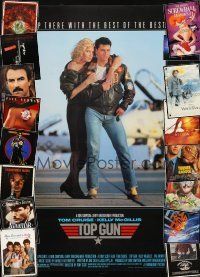 2s208 LOT OF 74 UNFOLDED MINI POSTERS '80 - '96 Top Gun, Willow, UHF, Dick Tracy & more!