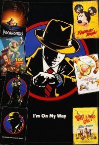 2s247 LOT OF 19 UNFOLDED DOUBLE-SIDED WALT DISNEY ONE-SHEETS '90 - '04 Dick Tracy, Toy Story+more