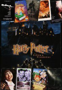 2s252 LOT OF 18 UNFOLDED DOUBLE-SIDED & SINGLE-SIDED ONE-SHEETS '93 - '04 Harry Potter & more!
