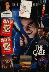 2s256 LOT OF 17 UNFOLDED AND FORMERLY FOLDED DOUBLE-SIDED ONE-SHEETS '89 - '98 Cable Guy & more!