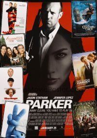 2s266 LOT OF 8 UNFOLDED DOUBLE-SIDED ONE-SHEETS '08 - '13 Parker, Christmas Carol, Smurfs 2 +more