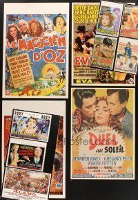 2s306 LOT OF 11 UNFOLDED & FORMERLY FOLDED REPRODUCTION BELGIAN POSTERS '90s Wizard of Oz & more!