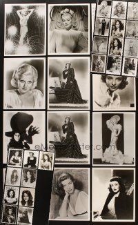 2s320 LOT OF 33 FEMALE STARS REPRO 8X10 STILLS '90s Harlow, Bacall, Lucy, Lake, Stanwyck & more!
