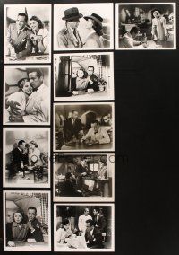 2s343 LOT OF 10 CASABLANCA REPRO 8X10 STILLS '90s best images of Humphrey Bogart, Bergman & more!